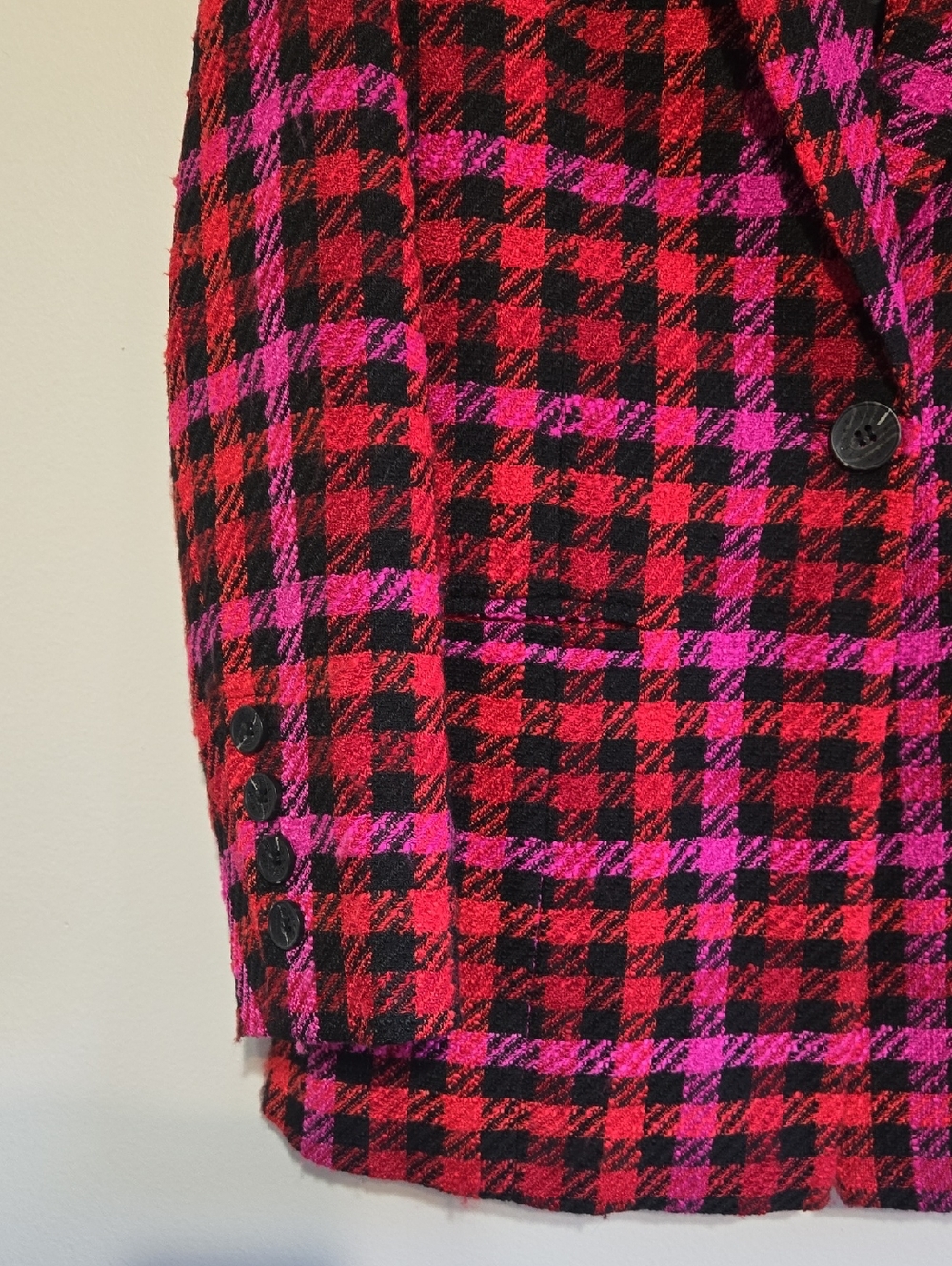 Avec Les Filles Houndstooth Tweed Blazer - Picture 7 of 11